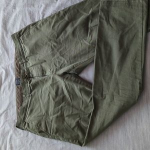 JCrew Green Chino 36W 32L